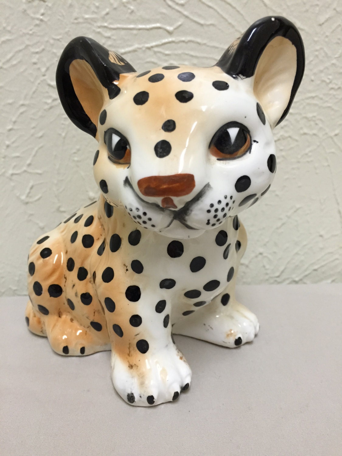porcelain leopard figurines