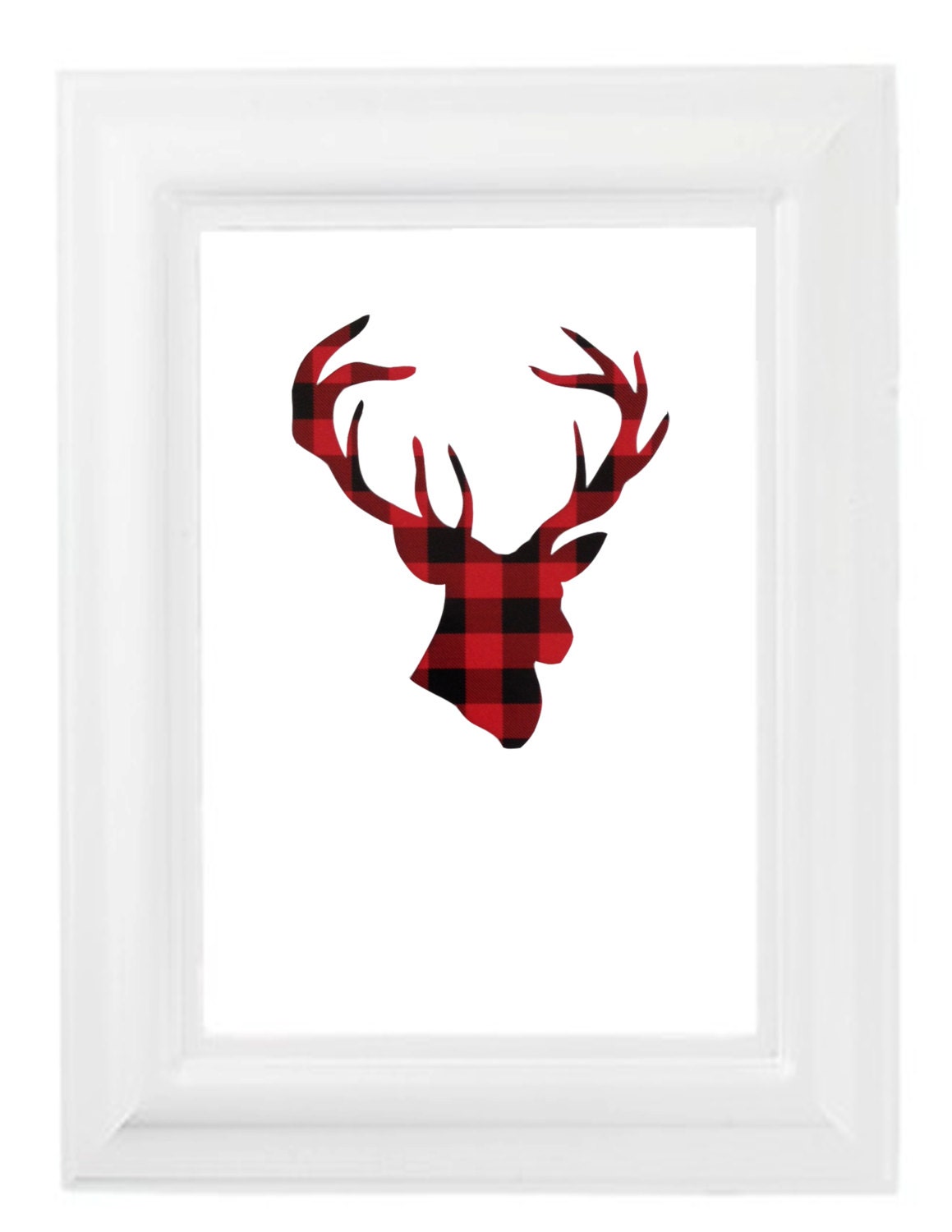 Christmas Deer Head Stencil 8.5x11 by urbanfizzinc on Etsy