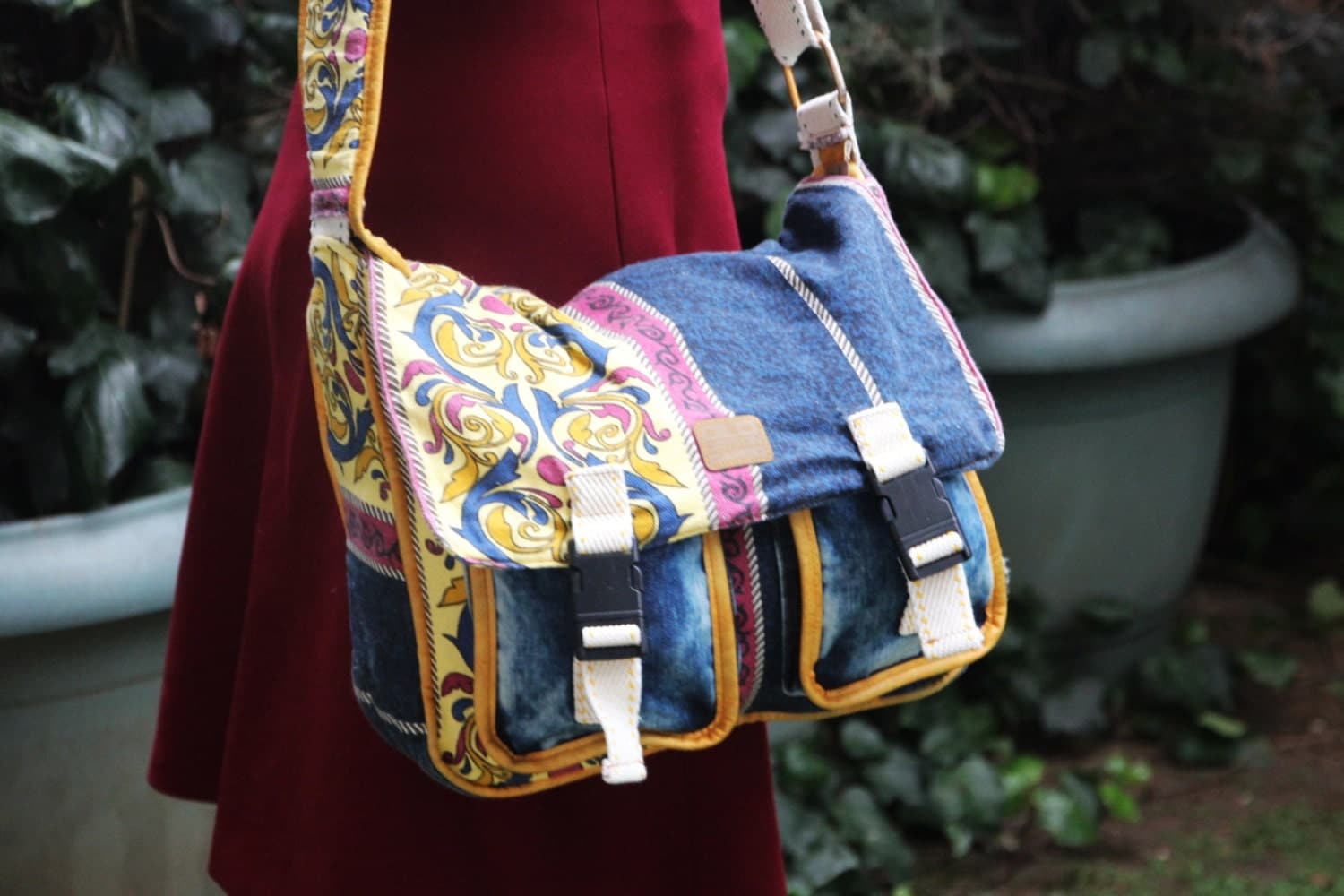 Unisex Messenger Bag Handmade Messenger Bag by