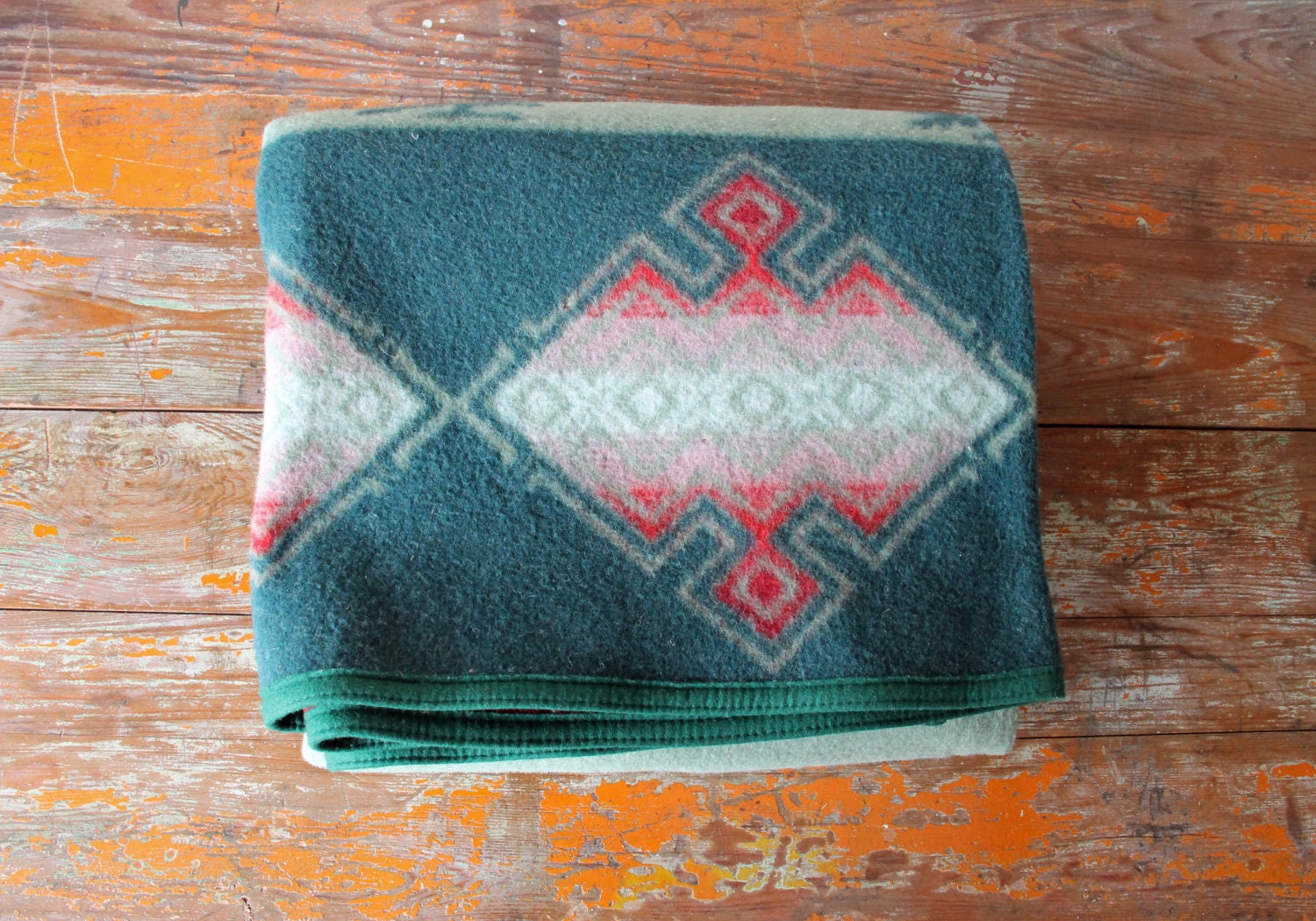 Vintage Pendleton Blanket Reversible Camp Blanket