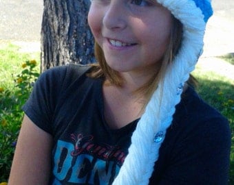 Frozen Inspired Crochet Elsa Hat, Cochet Elsa Frozen Hat
