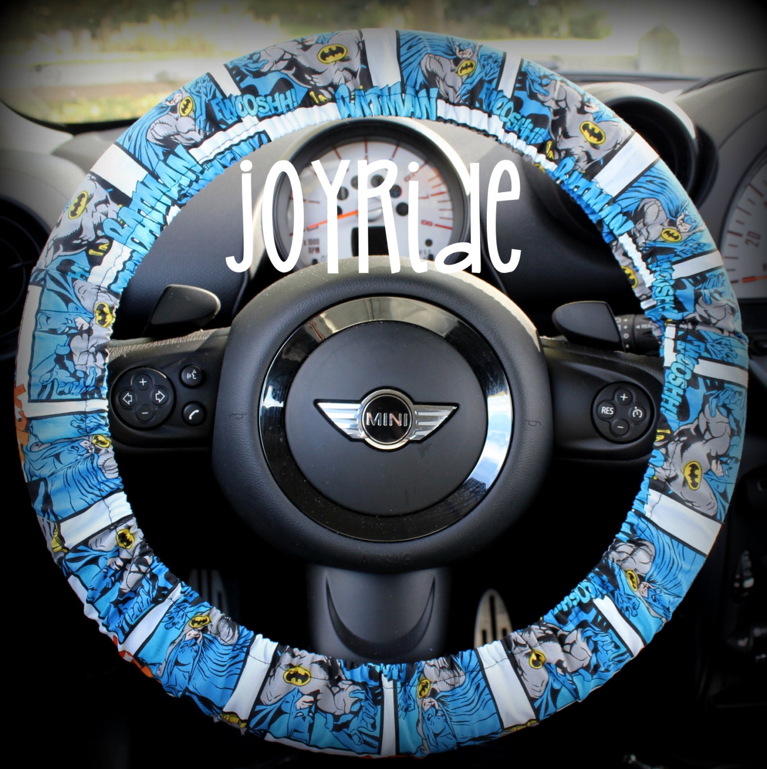 Batman Steering Wheel Cover Superhero Comic book just in time