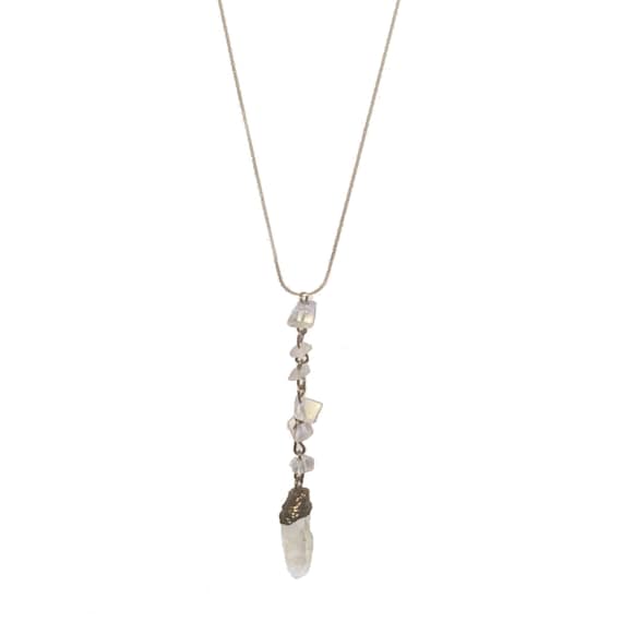 Dalla Quartz Crystal Healing Y-Necklace - Boho Necklace, Yoga Necklace