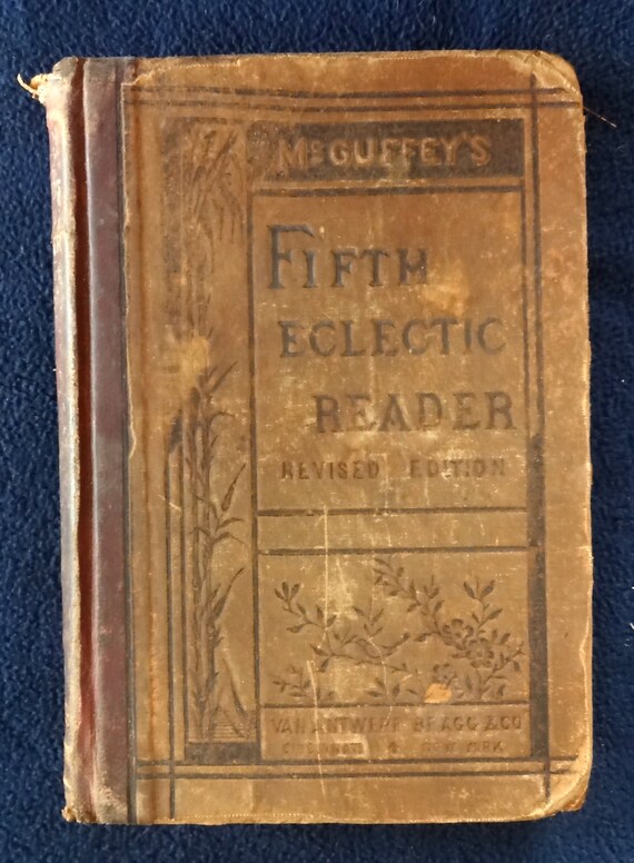 1879 Antique Mcguffey's Fifth Eclectic Reader: Revised