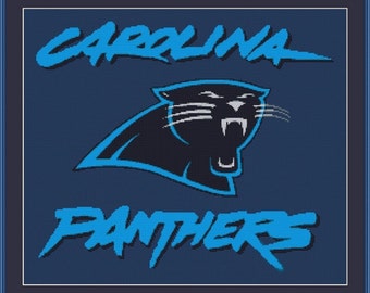 Carolina Panthers Sport Football Counted Cross Stitch Pattern in PDF ...