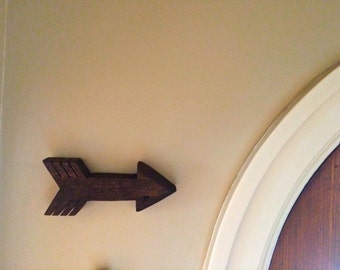 Wood Arrow Rustic Decor Wooden Wall Decor Small Arrows