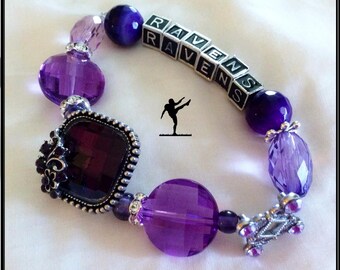 Baltimore Ravens INSPIRED Jewelry Bracelet jewelry bracelets handmade
