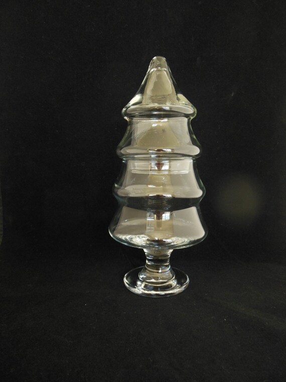glass christmas tree shaped jar clear glass two part pine with glass christmas tree shaped jar clear glass two part pine with