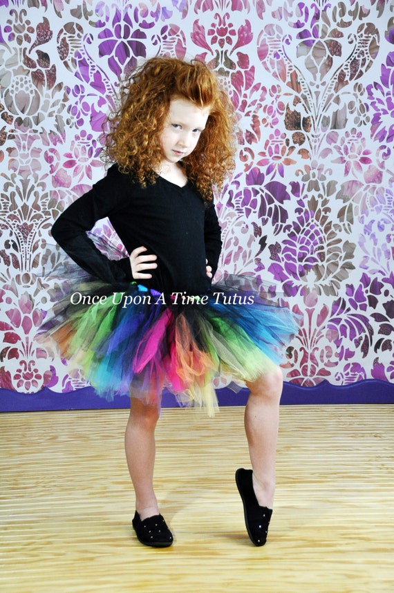 Rainbow Punk Rock  Tutu  All Sizes Newborn Baby 3 6 9 Months