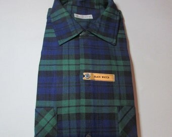 black watch tartan shirt men's