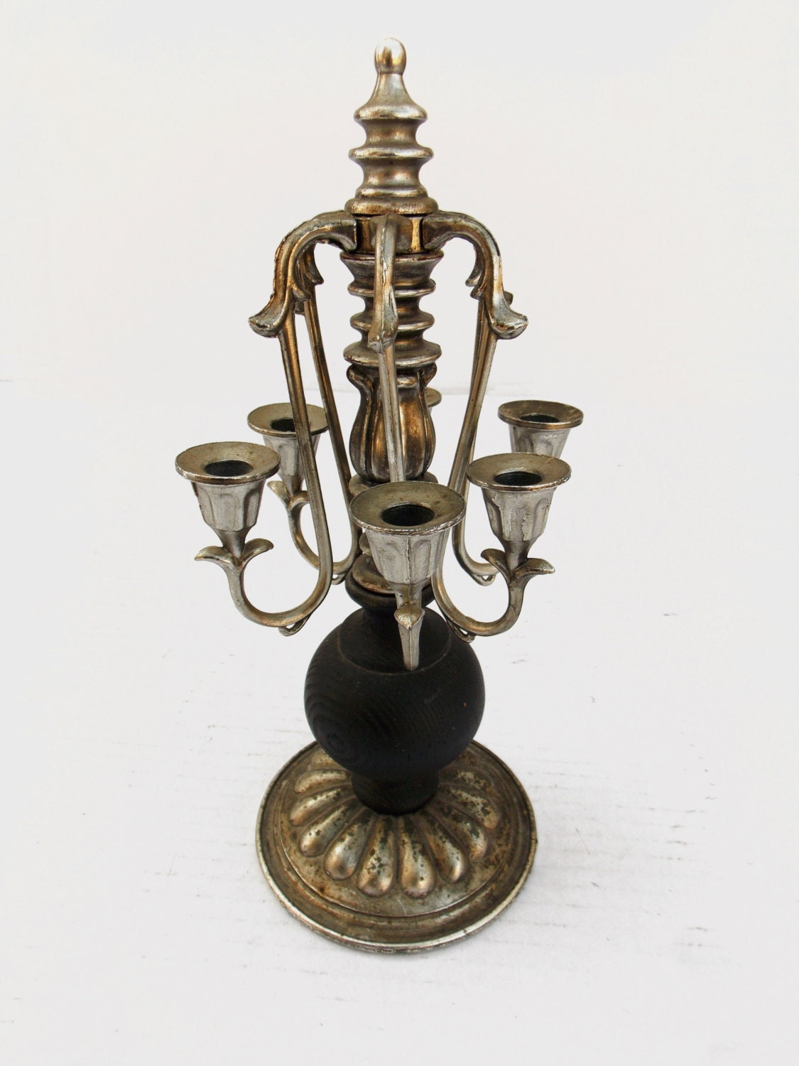 Turkish Ottoman Middle Eastern Candle Holder 6 Arm Candelabra