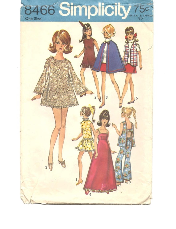 vetements barbie années 60