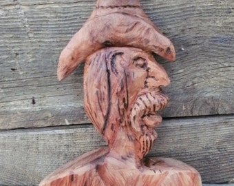 Slim, A Sycamore Cowboy Carving
