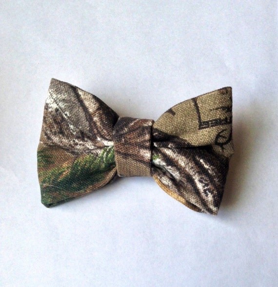 Camo Country Wedding Hair Bow Real Tree Hair Clip Camouflage