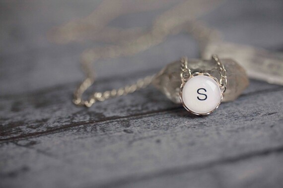 Initial Necklace Jewelry Personalized Tiny initial by SecretFind