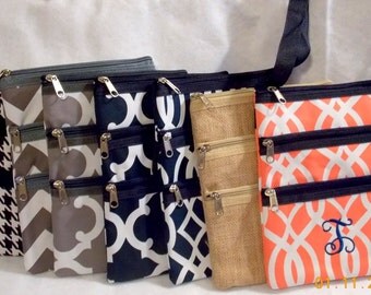 Monogrammed Bag Monogrammed Messenger Bag Crossbody Bag