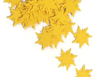 tangled sun confetti, summer wedding, you are my sunshine, babys first birthday, baby shower, tropical luau, 100CT