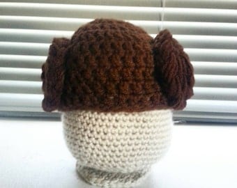 Crochet Princess Leia Hat