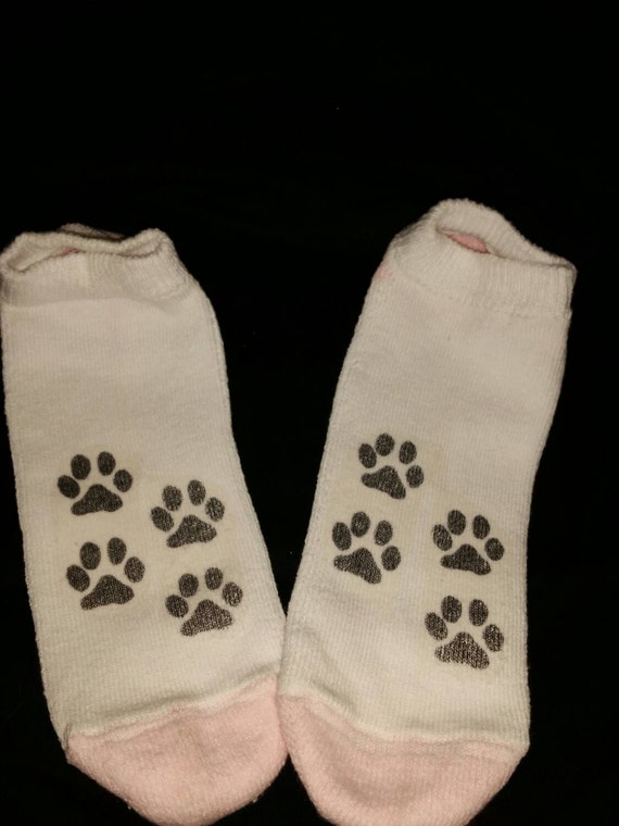Items similar to Paw Print Socks on Etsy