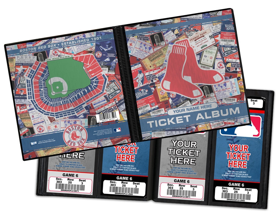 Personalized Boston Red Sox Ticket Album by ThatsMyTicket on Etsy