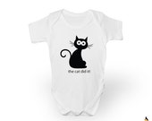 The cat did it! Funny Baby Grow Babygrow