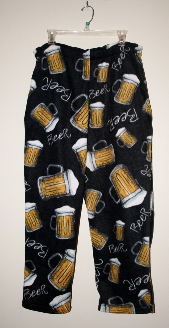 Items similar to Beer fleece lounge pants on Etsy