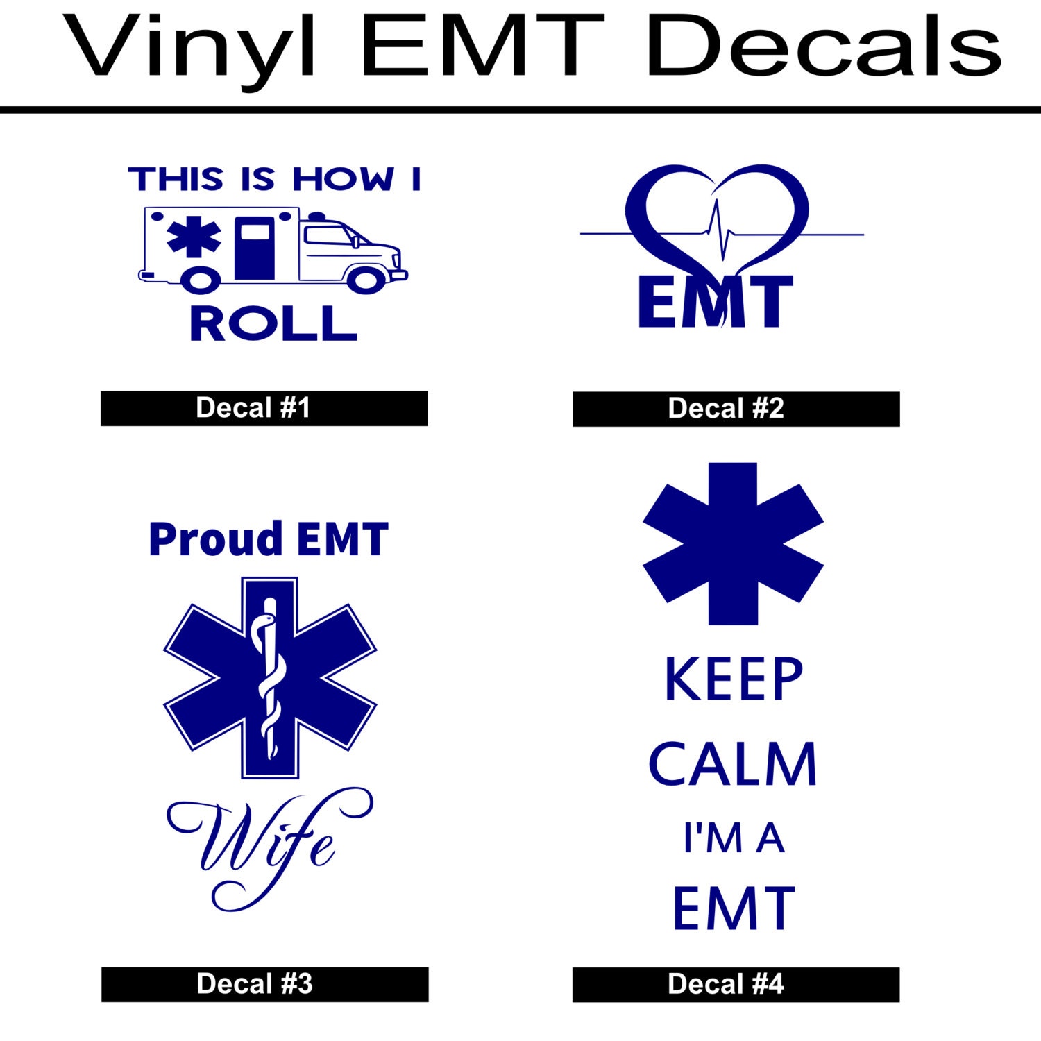 EMT Decals/EMT Vinyl Stickers/Custom EMT Decals/Emt Wife Decal/Keep ... image