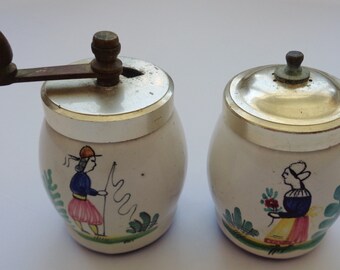 Vintage Signed Made In Italy Salt And Pepper Shakers