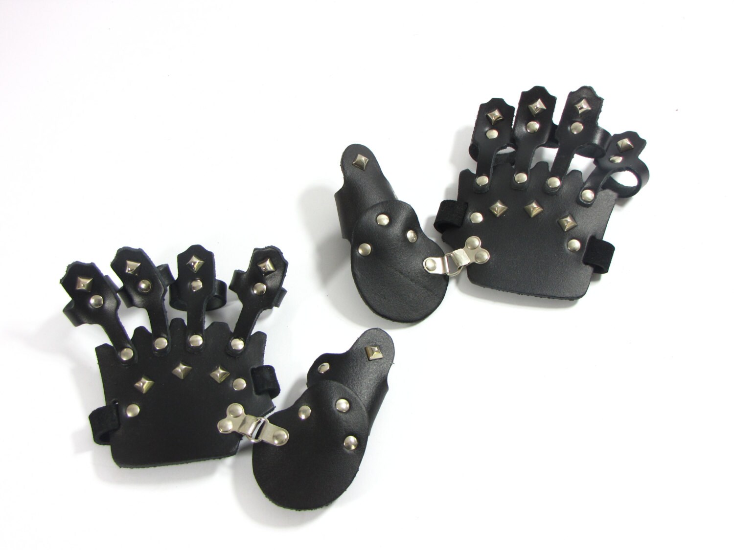 Hard leather Paws with brads armor for your hands