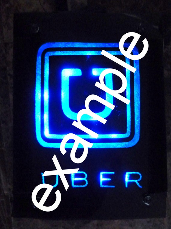 Custom made LED Ride Share Signs Emblem Car Visor by ThatsSoKewl