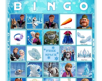 disney frozen bingo – Etsy
