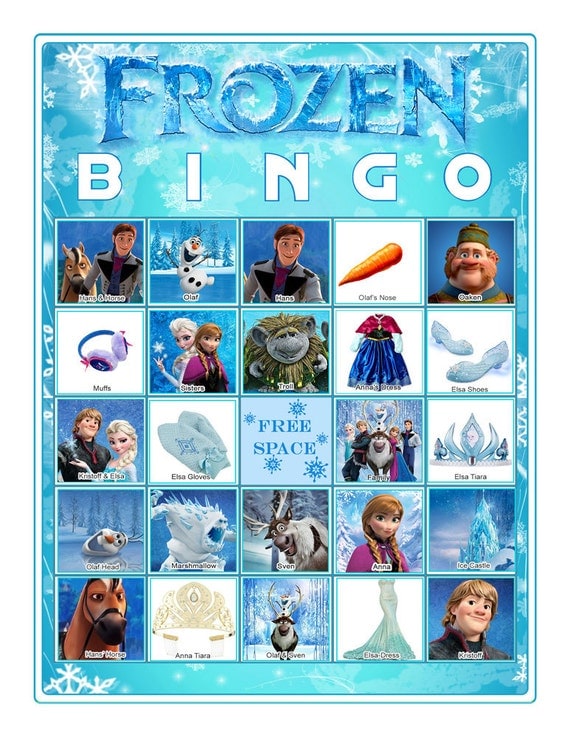 frozen bingo game