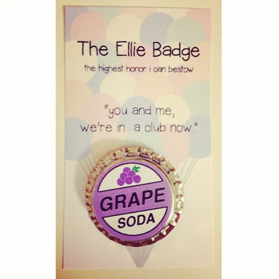 Ellie Badge Grape Soda Pin Inspired by Disney-Pixar's Up