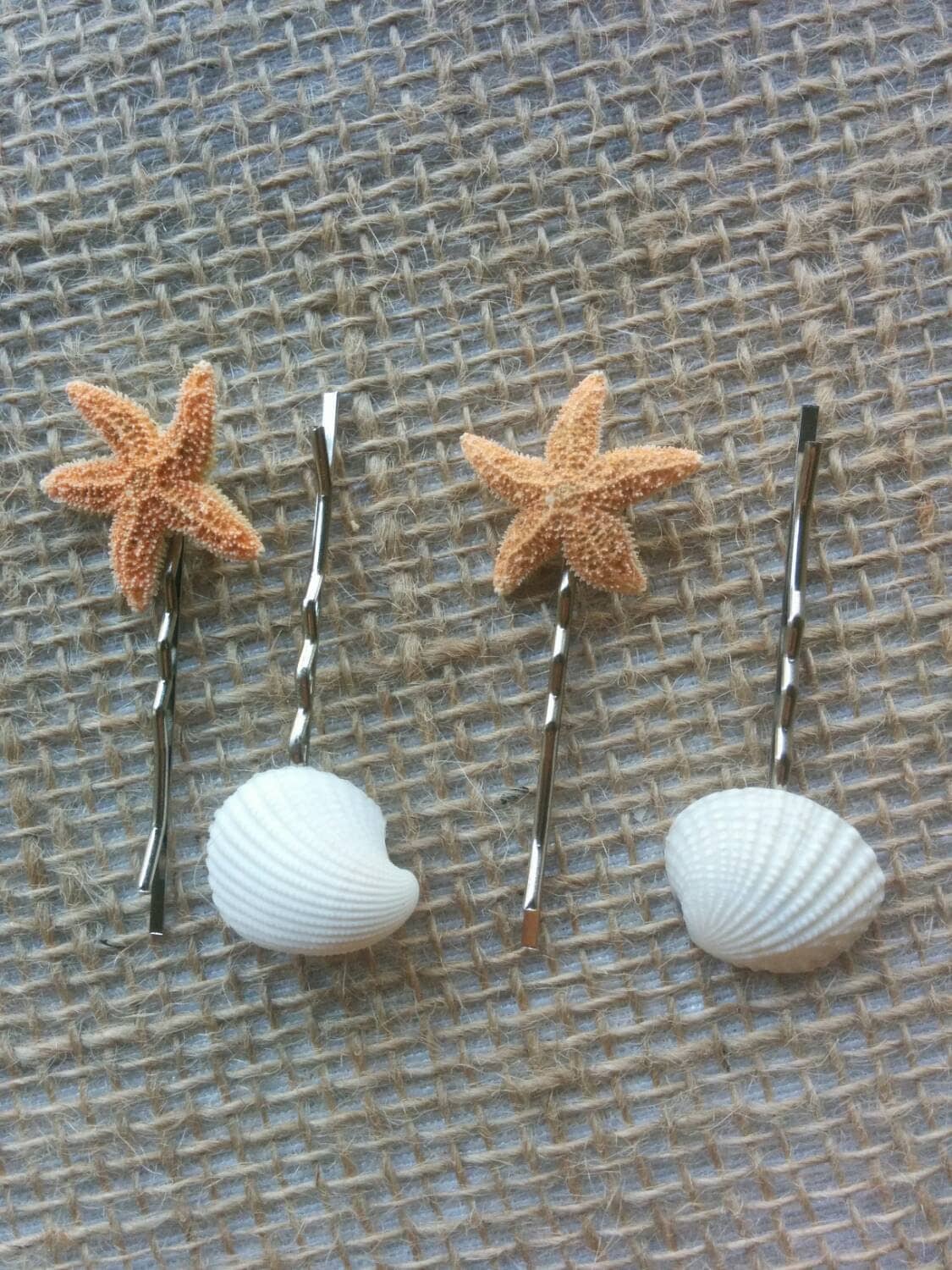 Starfish Hair Accessories Seashell Hair Clips 4 by MermaidStyles