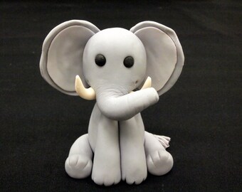 Fondant Elephant Cake Topper (MADE TO ORDER)
