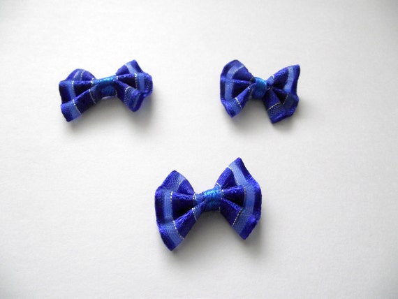 20 x small organza bows with small silver by 20 x small organza bows with small silver by