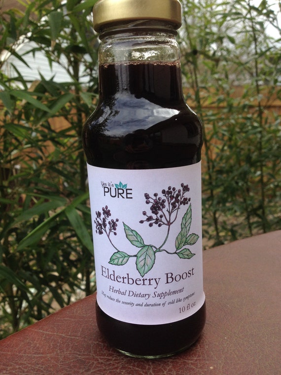 Organic Elderberry Syrup Boost Immune boosting by YesItsPure