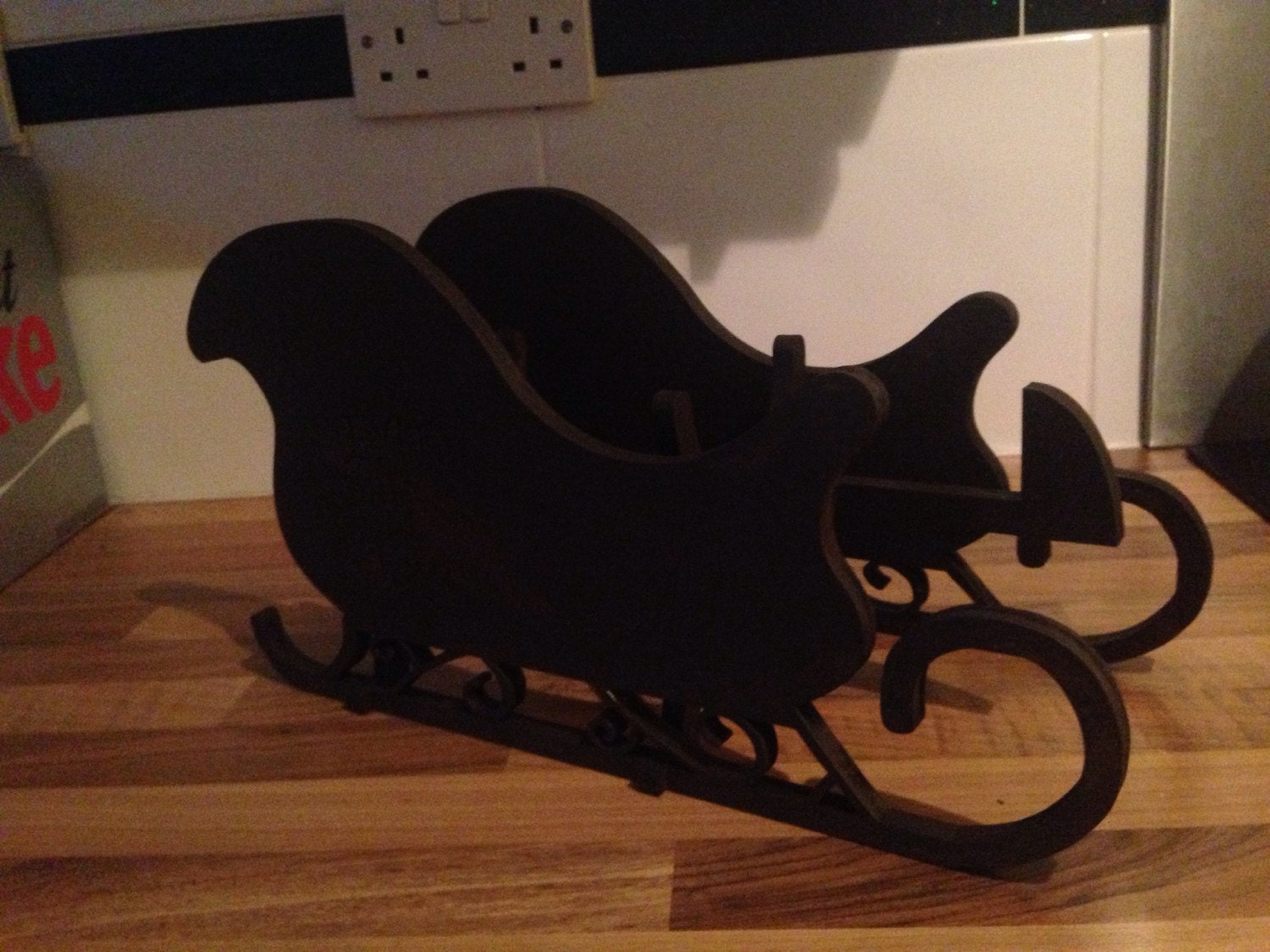 wooden sleigh wine holder by advancelaser on etsy wooden sleigh wine holder by advancelaser on etsy
