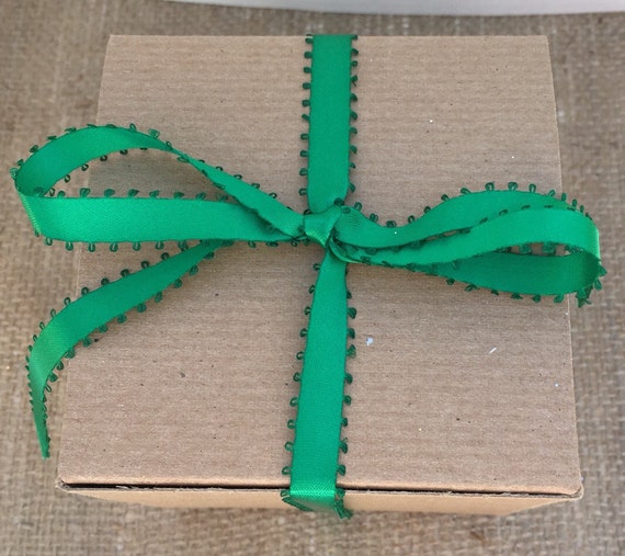 Emerald Green Satin Picot Ribbon 3 8 By The Yard Scrapbook