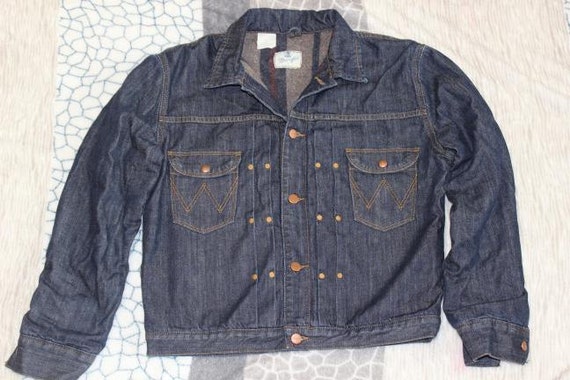 Vintage Wrangler BLUE BELL Denim jackets jeans L 60s