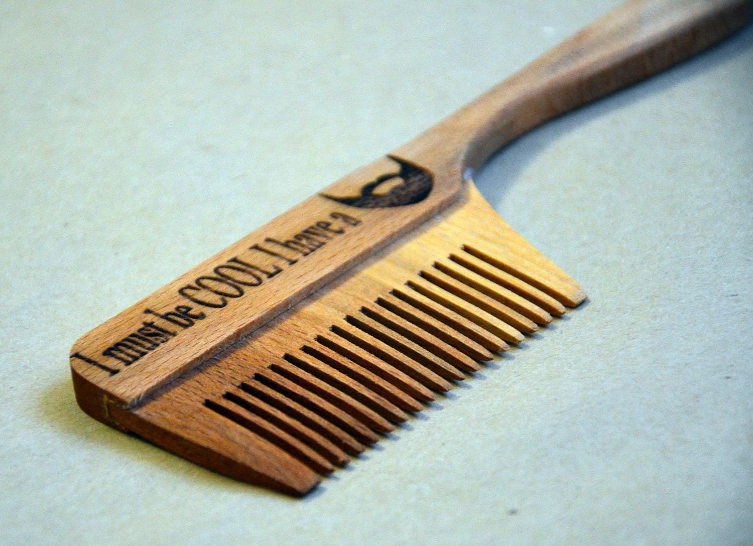 Personalized wooden comb. Engraved comb. For men I by EnjoyTheWood