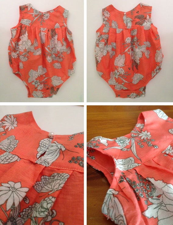 Baby Girl Romper PDF Sewing Pattern and Photo Tutorial