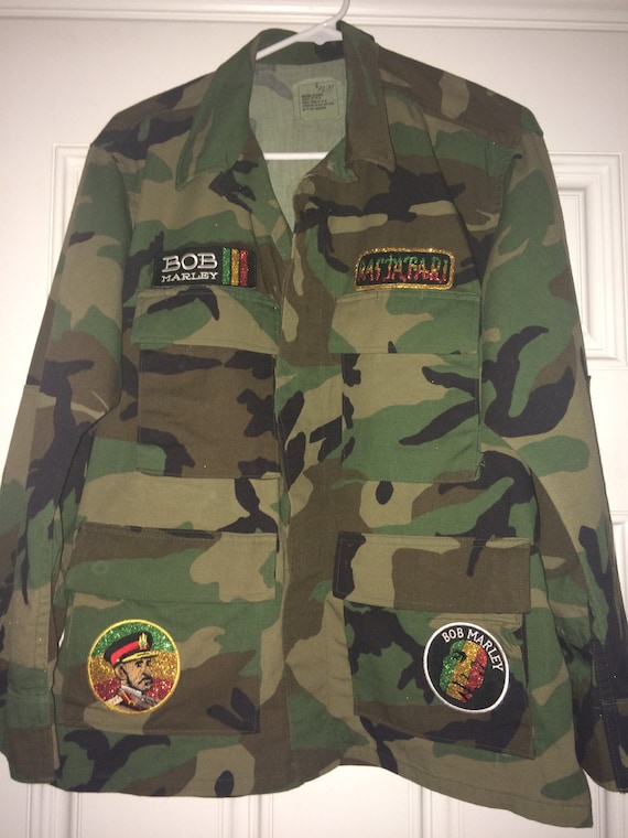 Customized Camo Rasta Jacket by CustomizationbyLexi on Etsy