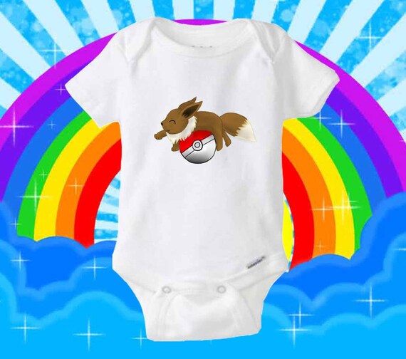 Eevee pokemon baby onesie Eevee pokemon baby by