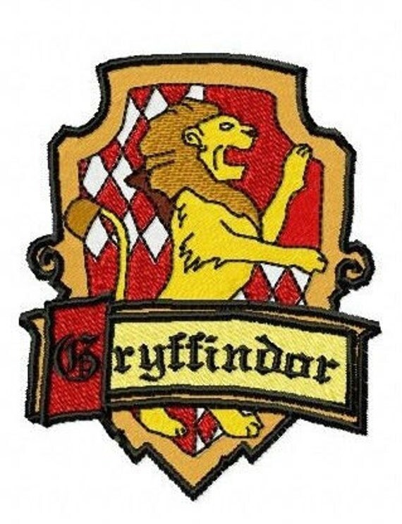 Harry Potter House GRYFFINDOR Crest Emblem by PatchesMarket