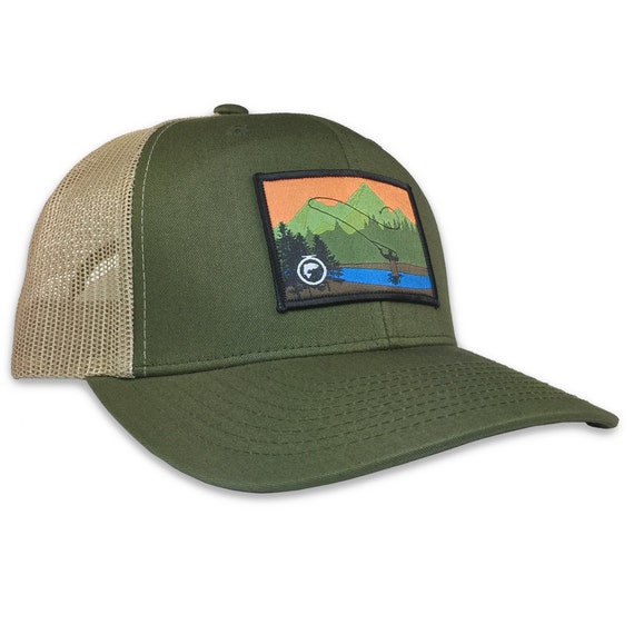 Fly Fishing Trucker HatFly Fishing HatsMens by FishOnEnergyCo