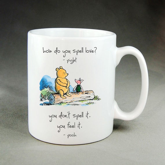 Disney Winnie The Pooh Quotes Lovemug Coffee Mug by HelloMug