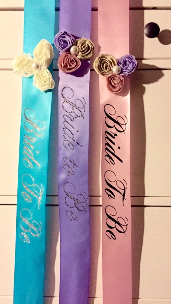 vintage bride to be sash