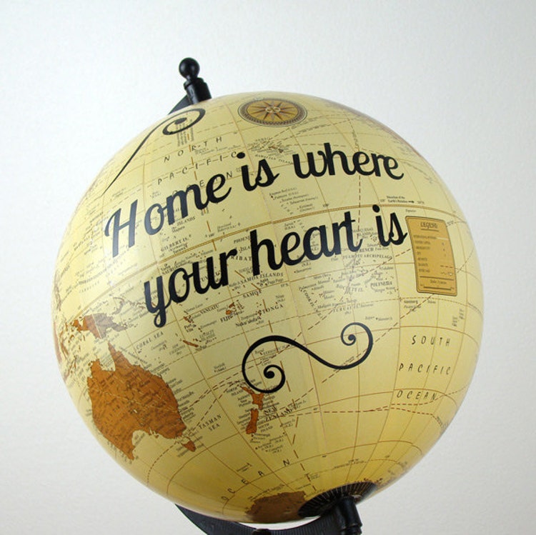 World Globe Personalised Globe Wedding Gift Idea by DollyKendall
