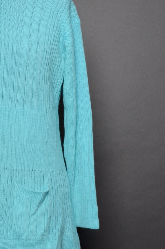 Tailored Sweater 70's Shirt 1970s Sweater Blue Vintage
